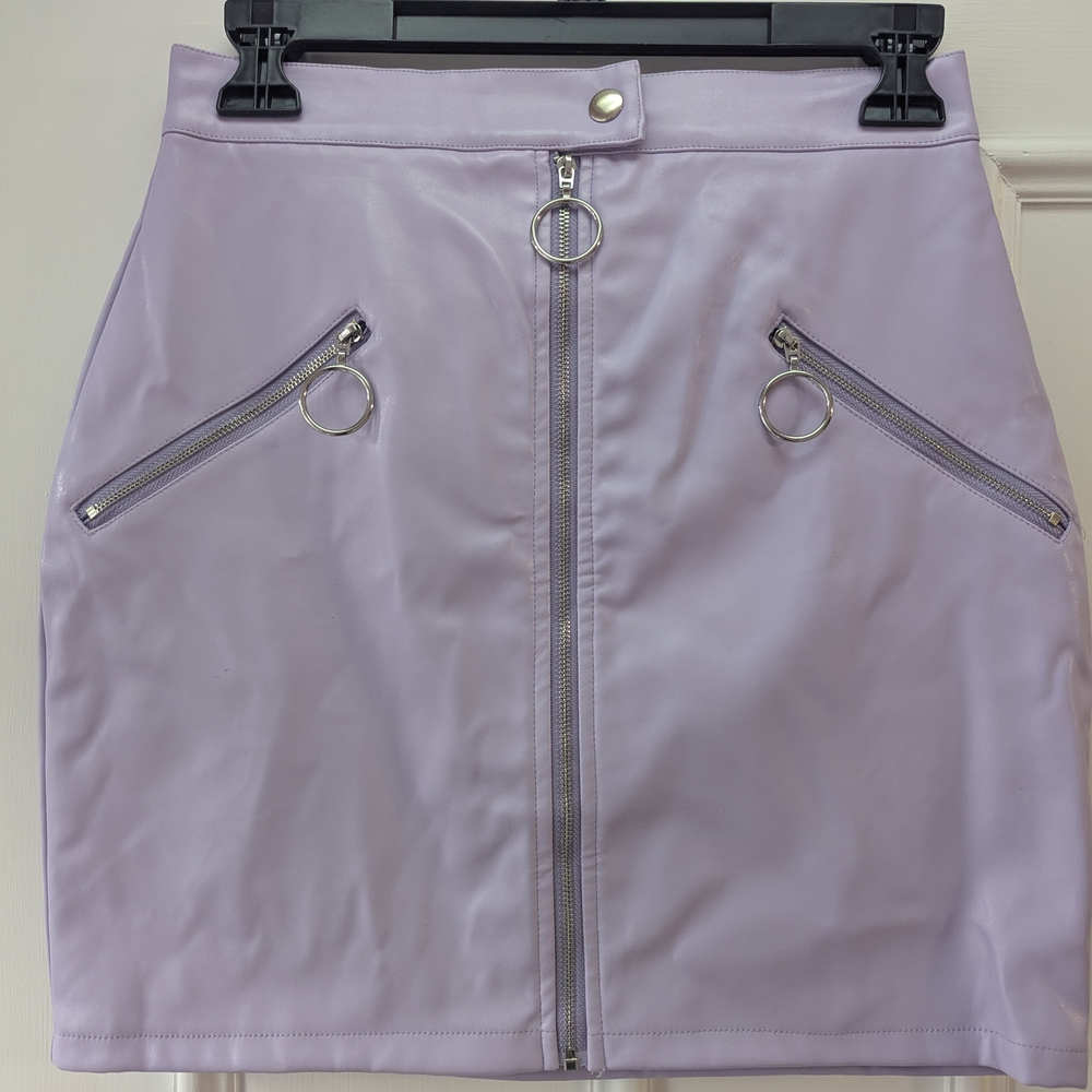 Purple Mini Pencil Skirt for Casual Work